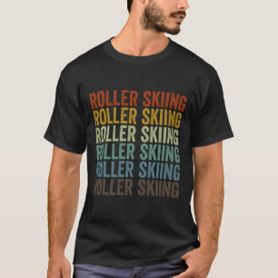 Camiseta Esportes de Esqui de Rolo Retro