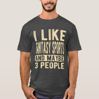 Camiseta Esportes de fantasia Dizendo amigos