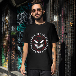 Camiseta Esportes de futebol mais assustadores do halloween