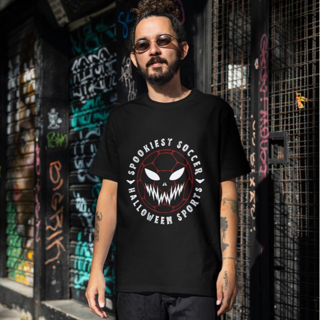 Camiseta Esportes de futebol mais assustadores do halloween (Criador carregado)