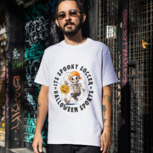 Camiseta Esportes de futebol mestiço de halloween