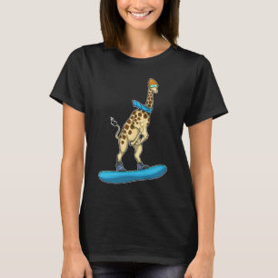 Camiseta Esportes de Giraffe Snowboard