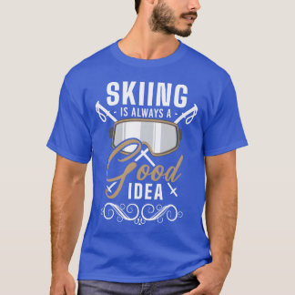 Camiseta Esportes de Inverno Alpes Montanhas Esquis menina