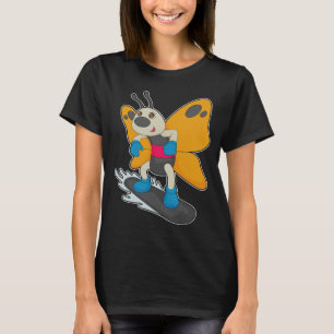 Camiseta Esportes de Inverno Butterfly Snowboard