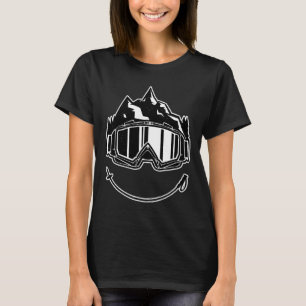 Camiseta Esportes de inverno com cruz quadrado retrô B