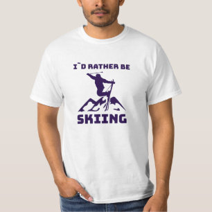 Camiseta Esportes de inverno de esqui