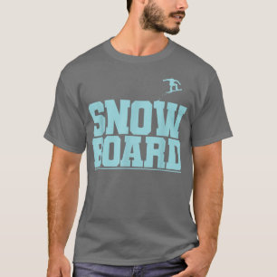 Camiseta Esportes de Inverno de Snowboard com Montanhas che