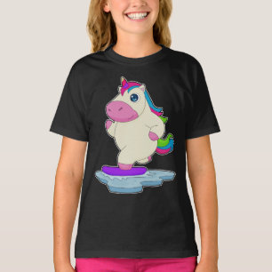 Camiseta Esportes de inverno do Unicorn Snowboard