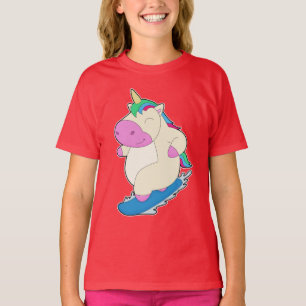 Camiseta Esportes de inverno do Unicorn Snowboard