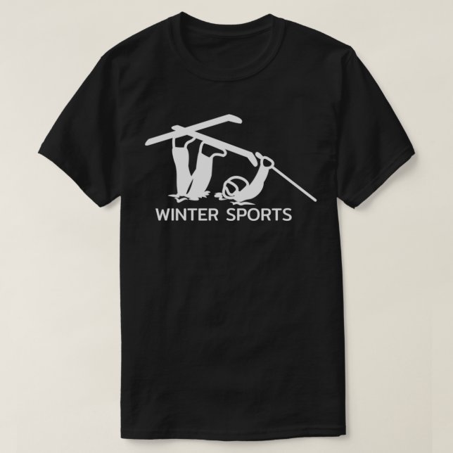Camiseta Esportes de inverno esportes de esqui de neve mont (Frente do Design)