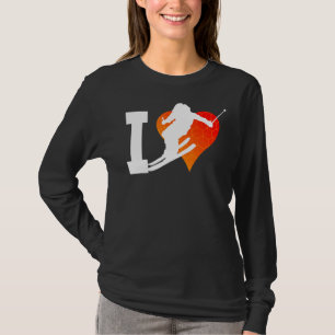 Camiseta Esportes de inverno esqui esquiadores de estilo li