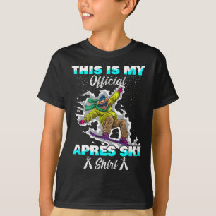 Camiseta Esportes de Inverno Esqui Porco Snowboard Este É M