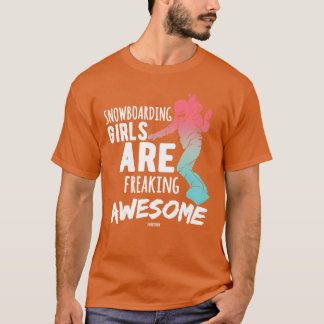 Camiseta Esportes de inverno para mulheres e meninas menina