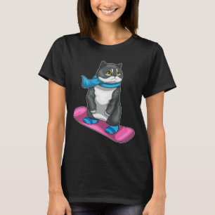 Camiseta Esportes de inverno para o Shorthair Snowboard