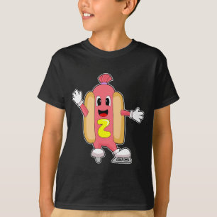 Camiseta Esportes de inverno para patinagem de gelo com cão