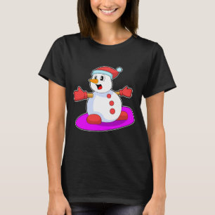 Camiseta Esportes de inverno Snowman Snowboard