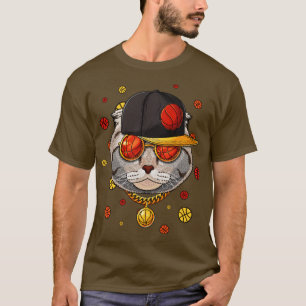 Camiseta Esportes De Jogador De Bola De Basquete Escocês