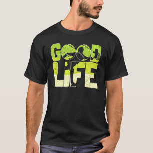 Camiseta Esportes De Jogador De Bola De Tênis De Boa Vida V