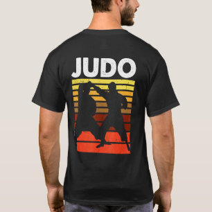 Camiseta Esportes de Judô Retro Vintage Judô Arte Marcial