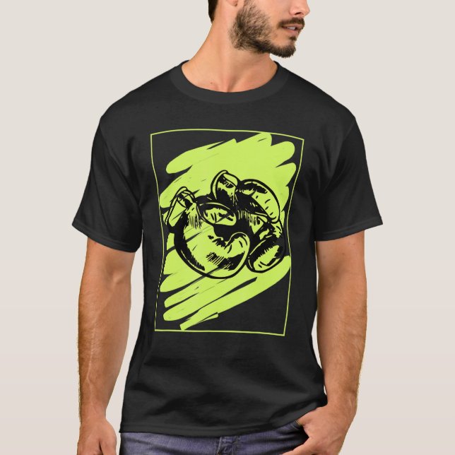 Camiseta Esportes de luvas de boxe (Frente)