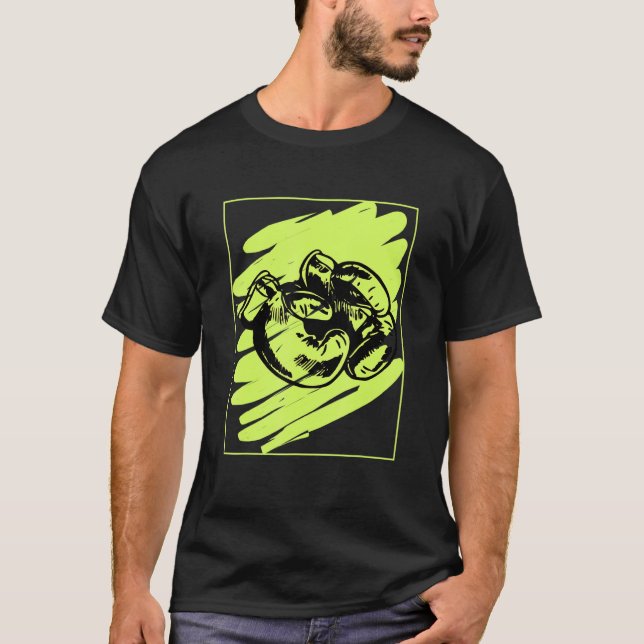Camiseta Esportes de luvas de boxe (Frente)