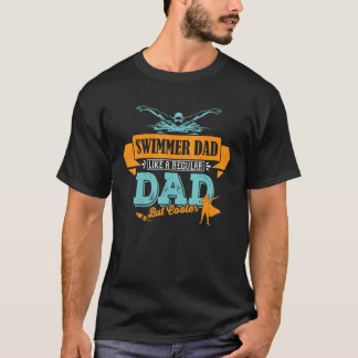 Camiseta Esportes De Nadador De Pai De Mens Adequados Para