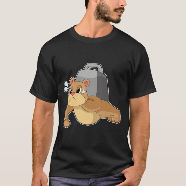 Camiseta Esportes de Peso da Malhação do Urso (Frente)