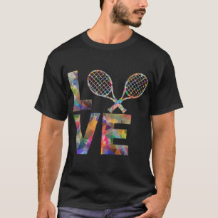 Camiseta Esportes De Racket Do Jogador De tênis, Amor No Di