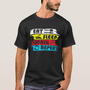 Camiseta Esportes de Repetição de Reprodução de Roupa de Re