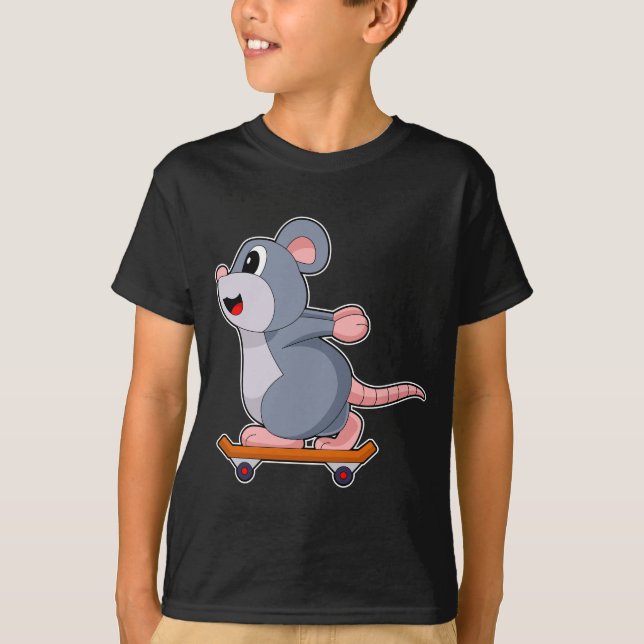 Camiseta Esportes de skater de mouse (Frente)