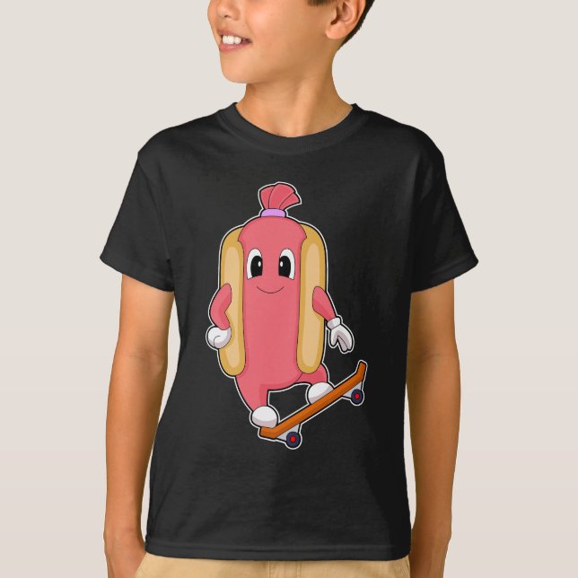 Camiseta Esportes de skater Hotdog (Frente)