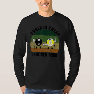 Camiseta Esportes de Taco Bilhar de Equipe Giz é Barato Sno