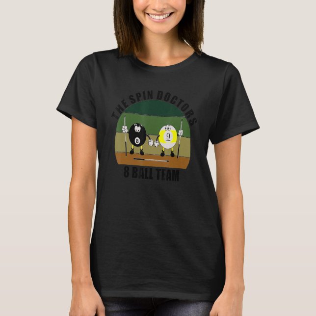 Camiseta Esportes de Taco Bilhar Equipe The Spin Doctors 8 (Frente)