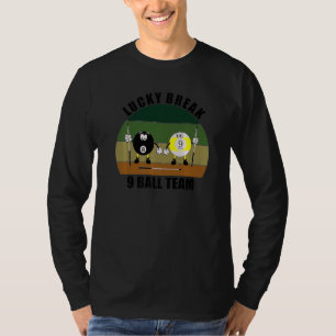 Camiseta Esportes de Taco Sinuca Bilhar Equipe Sorte 9 Bola