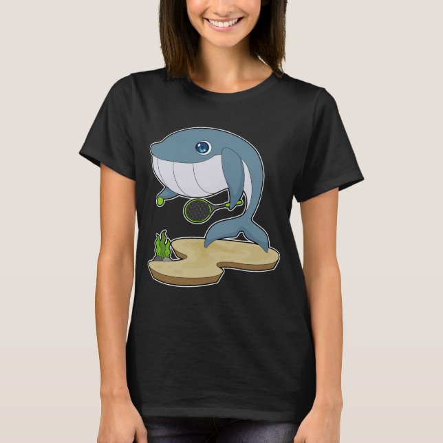 Camiseta Esportes de Tênis de baleia (Frente)