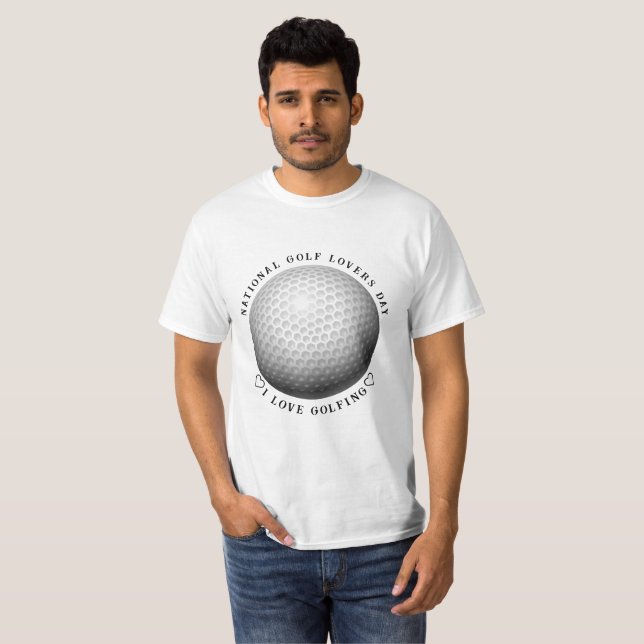 Camiseta Esportes do Dia Nacional do Golfe (Frente Completa)