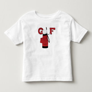 Camiseta Esportes do golfe com saco vermelho