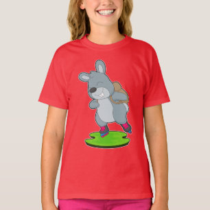 Camiseta Esportes em linha de skate com coelho