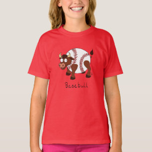 Camiseta Esportes engraçados para baseball Crianças Cartogr