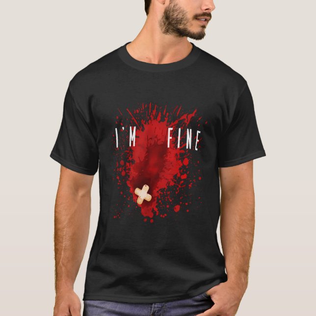 Camiseta Esportes Extremos Eu Sou Bela Mancha De Sangue (Frente)