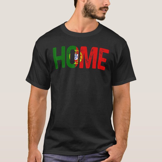 Camiseta Esportes Lover Funny Portugal Flag Home Português (Frente)