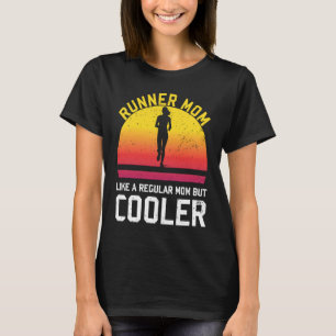 Camiseta Esportes Mãe Workout Vintage Runner Mãe Executando