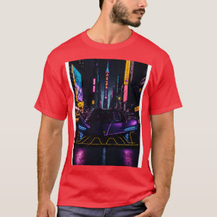 Camiseta Esportes Néon Escuros na Cidade Neon Japonesa 25
