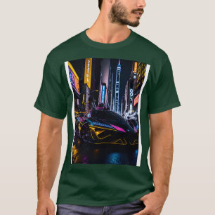 Camiseta Esportes Néon Escuros na Cidade Neon Japonesa 8