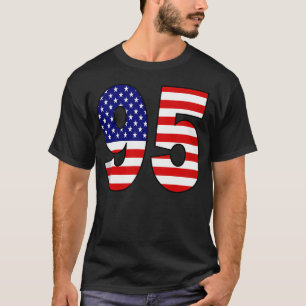Camiseta Esportes Número 95 (Noventa e Cinco) Com os EUA