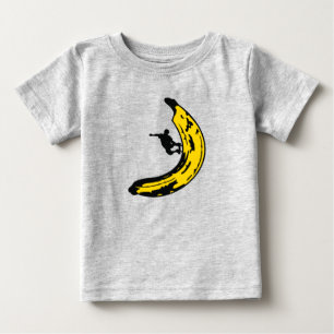 Camiseta Esportes Patinete Engraçado Banana