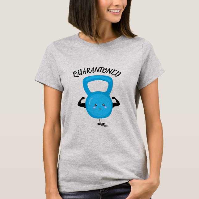 Camiseta Esportes "Quarantonados" para ginásios engraçados (Frente)