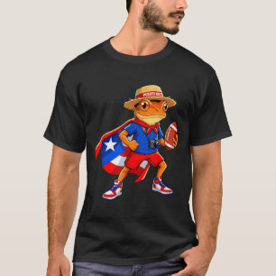 Camiseta Esportes rã coqui porto rico bandeira rican futebo