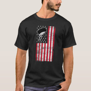 Camiseta Esportes Radicais de Paracaquedismo com Bandeira A