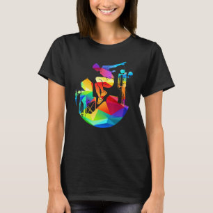 Camiseta Esportes - Região Parkour Acrobat Freerunner
